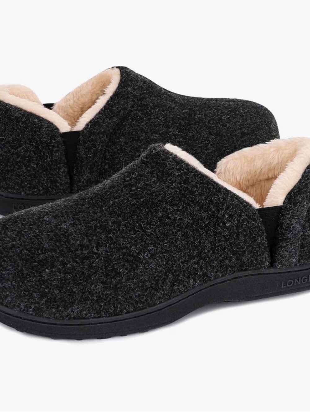 Men's Slippers Warm Bedroom Indoor Memory Foam Winter House Shoes